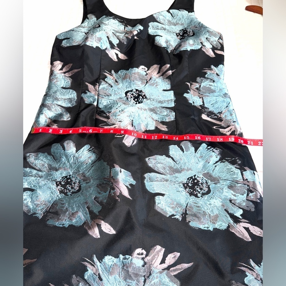 Carlisle Black and Blue Floral Midi Dress - Picture 6 of 8